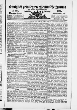 Königlich privilegirte Berlinische Zeitung von Staats- und gelehrten Sachen on May 2, 1896