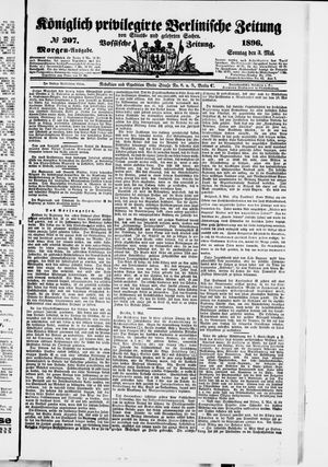 Königlich privilegirte Berlinische Zeitung von Staats- und gelehrten Sachen on May 3, 1896