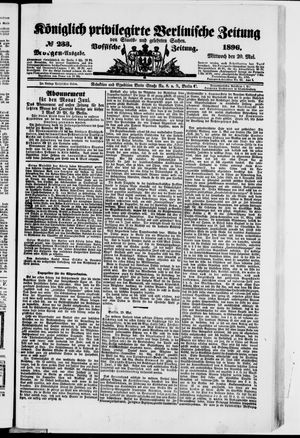 Königlich privilegirte Berlinische Zeitung von Staats- und gelehrten Sachen vom 20.05.1896
