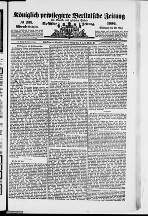 Königlich privilegirte Berlinische Zeitung von Staats- und gelehrten Sachen vom 20.05.1896