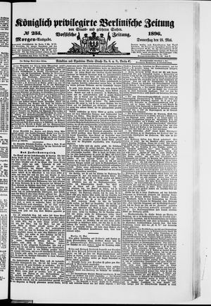 Königlich privilegirte Berlinische Zeitung von Staats- und gelehrten Sachen vom 21.05.1896