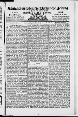 Königlich privilegirte Berlinische Zeitung von Staats- und gelehrten Sachen vom 26.05.1896