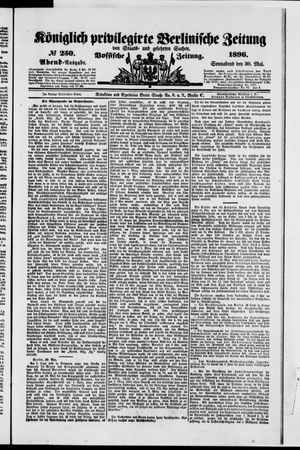 Königlich privilegirte Berlinische Zeitung von Staats- und gelehrten Sachen on May 30, 1896