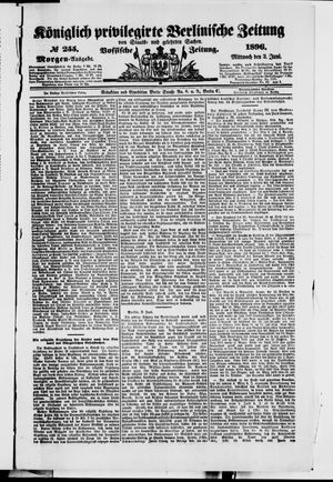 Königlich privilegirte Berlinische Zeitung von Staats- und gelehrten Sachen on Jun 3, 1896