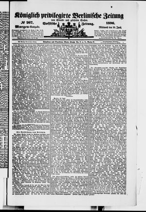 Königlich privilegirte Berlinische Zeitung von Staats- und gelehrten Sachen on Jun 10, 1896