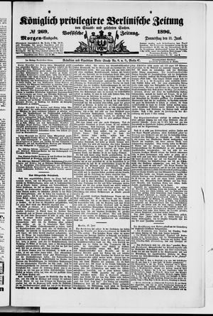 Königlich privilegirte Berlinische Zeitung von Staats- und gelehrten Sachen vom 11.06.1896