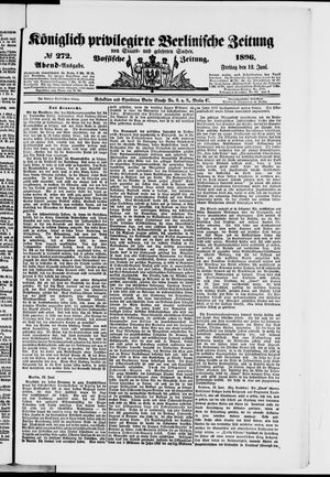 Königlich privilegirte Berlinische Zeitung von Staats- und gelehrten Sachen vom 12.06.1896