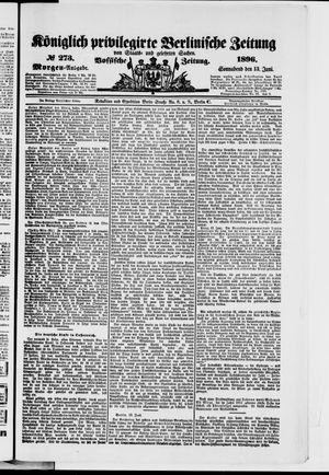 Königlich privilegirte Berlinische Zeitung von Staats- und gelehrten Sachen on Jun 13, 1896