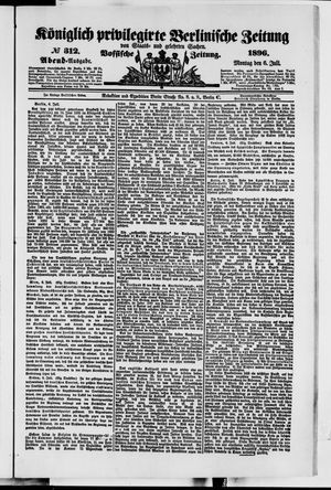 Königlich privilegirte Berlinische Zeitung von Staats- und gelehrten Sachen vom 06.07.1896