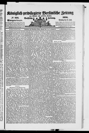 Königlich privilegirte Berlinische Zeitung von Staats- und gelehrten Sachen vom 14.07.1896