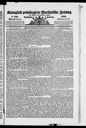 Königlich privilegirte Berlinische Zeitung von Staats- und gelehrten Sachen vom 14.07.1896