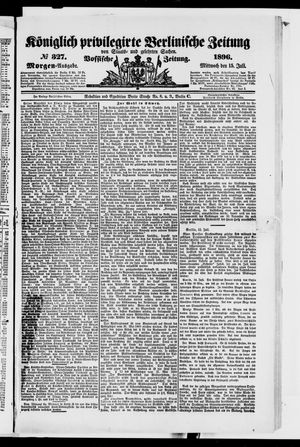 Königlich privilegirte Berlinische Zeitung von Staats- und gelehrten Sachen vom 15.07.1896