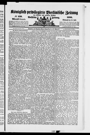 Königlich privilegirte Berlinische Zeitung von Staats- und gelehrten Sachen vom 15.07.1896