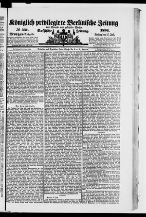 Königlich privilegirte Berlinische Zeitung von Staats- und gelehrten Sachen vom 17.07.1896