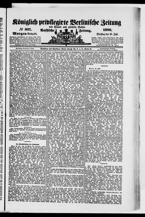 Königlich privilegirte Berlinische Zeitung von Staats- und gelehrten Sachen vom 21.07.1896