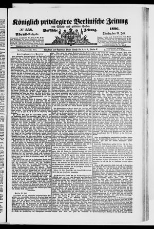 Königlich privilegirte Berlinische Zeitung von Staats- und gelehrten Sachen vom 21.07.1896
