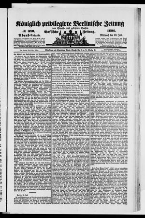 Königlich privilegirte Berlinische Zeitung von Staats- und gelehrten Sachen vom 22.07.1896
