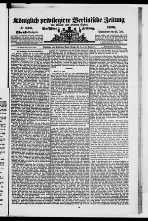 Königlich privilegirte Berlinische Zeitung von Staats- und gelehrten Sachen vom 25.07.1896