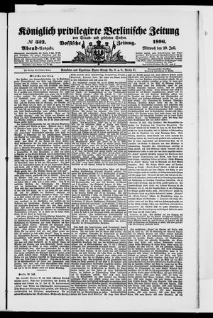 Königlich privilegirte Berlinische Zeitung von Staats- und gelehrten Sachen on Jul 29, 1896