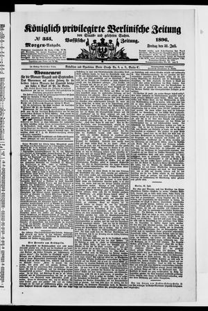 Königlich privilegirte Berlinische Zeitung von Staats- und gelehrten Sachen vom 31.07.1896