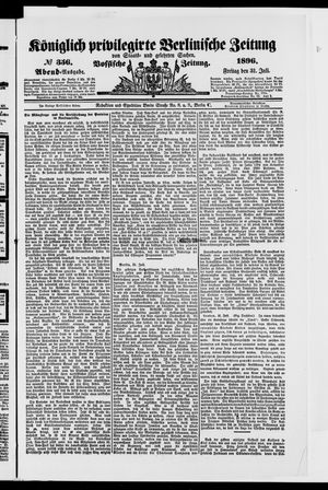 Königlich privilegirte Berlinische Zeitung von Staats- und gelehrten Sachen vom 31.07.1896