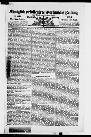 Königlich privilegirte Berlinische Zeitung von Staats- und gelehrten Sachen on Aug 1, 1896