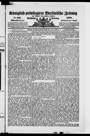 Königlich privilegirte Berlinische Zeitung von Staats- und gelehrten Sachen on Aug 1, 1896