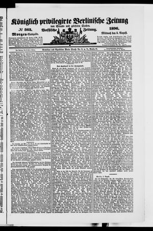 Königlich privilegirte Berlinische Zeitung von Staats- und gelehrten Sachen vom 05.08.1896