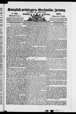 Königlich privilegirte Berlinische Zeitung von Staats- und gelehrten Sachen vom 05.08.1896