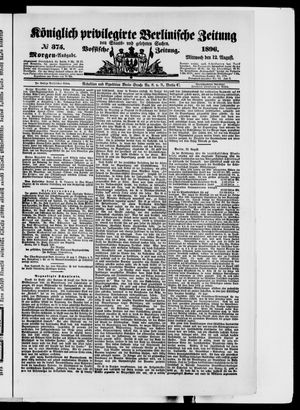 Königlich privilegirte Berlinische Zeitung von Staats- und gelehrten Sachen vom 12.08.1896
