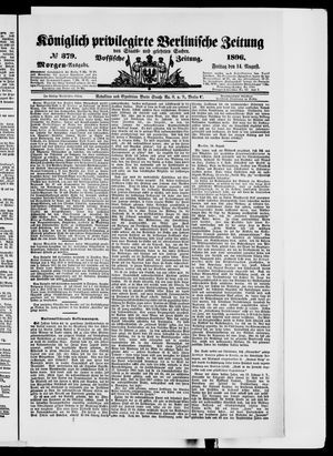 Königlich privilegirte Berlinische Zeitung von Staats- und gelehrten Sachen vom 14.08.1896