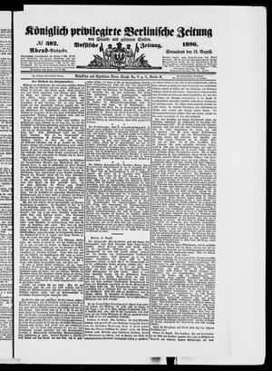 Königlich privilegirte Berlinische Zeitung von Staats- und gelehrten Sachen vom 15.08.1896