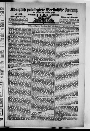 Königlich privilegirte Berlinische Zeitung von Staats- und gelehrten Sachen vom 02.09.1896