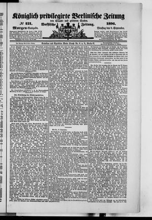 Königlich privilegirte Berlinische Zeitung von Staats- und gelehrten Sachen vom 08.09.1896