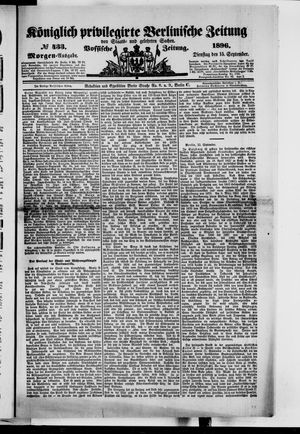 Königlich privilegirte Berlinische Zeitung von Staats- und gelehrten Sachen vom 15.09.1896