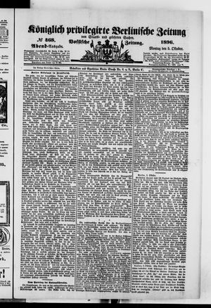 Königlich privilegirte Berlinische Zeitung von Staats- und gelehrten Sachen vom 05.10.1896