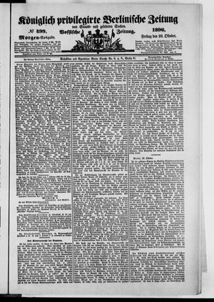 Königlich privilegirte Berlinische Zeitung von Staats- und gelehrten Sachen vom 23.10.1896