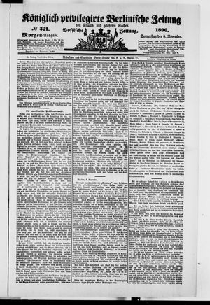 Königlich privilegirte Berlinische Zeitung von Staats- und gelehrten Sachen vom 05.11.1896