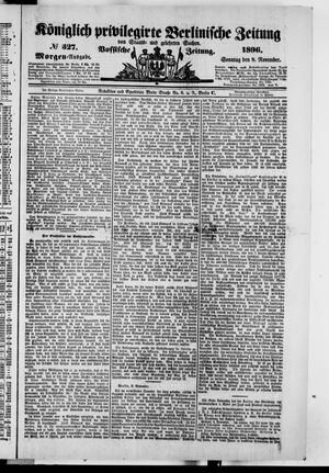 Königlich privilegirte Berlinische Zeitung von Staats- und gelehrten Sachen vom 08.11.1896