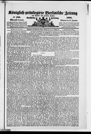 Königlich privilegirte Berlinische Zeitung von Staats- und gelehrten Sachen vom 16.12.1896