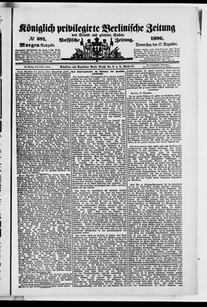 Königlich privilegirte Berlinische Zeitung von Staats- und gelehrten Sachen on Dec 17, 1896