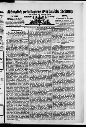 Königlich privilegirte Berlinische Zeitung von Staats- und gelehrten Sachen on Dec 20, 1896