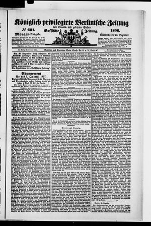 Königlich privilegirte Berlinische Zeitung von Staats- und gelehrten Sachen vom 23.12.1896