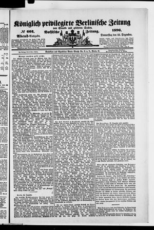 Königlich privilegirte Berlinische Zeitung von Staats- und gelehrten Sachen on Dec 24, 1896