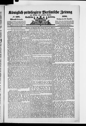 Königlich privilegirte Berlinische Zeitung von Staats- und gelehrten Sachen vom 29.12.1896