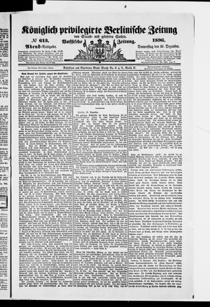 Königlich privilegirte Berlinische Zeitung von Staats- und gelehrten Sachen vom 31.12.1896