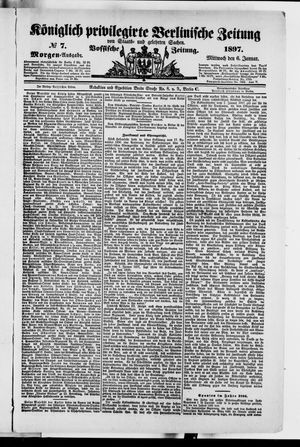 Königlich privilegirte Berlinische Zeitung von Staats- und gelehrten Sachen on Jan 6, 1897