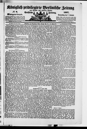 Königlich privilegirte Berlinische Zeitung von Staats- und gelehrten Sachen vom 07.01.1897