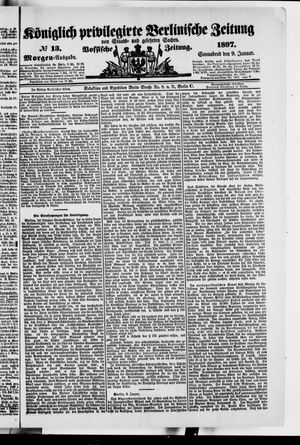 Königlich privilegirte Berlinische Zeitung von Staats- und gelehrten Sachen vom 09.01.1897