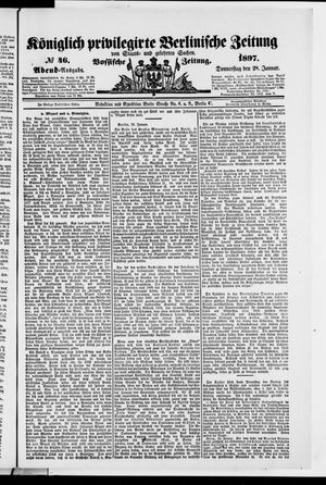 Königlich privilegirte Berlinische Zeitung von Staats- und gelehrten Sachen vom 28.01.1897